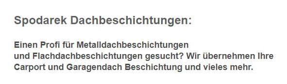 Flachdachbeschichtung aus  Hausach - Einbach, Hauserbach, Vordertal oder Hechtsberg