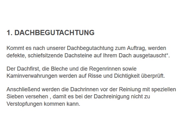 Dachbegutachtungen für  Erlenbach