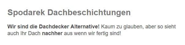 Dachdecker in Karlsruhe - Spodarek Dachbeschichtungen: Dachrenovierer, Dachsanierer, Dachbeschichter