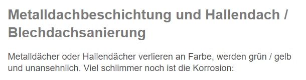 Hallendachsanierungen aus  Worms, Beindersheim, Mörstadt, Heuchelheim (Frankenthal), Bobenheim-Roxheim, Kleinniedesheim, Großniedesheim und Osthofen, Offstein, Hohen-Sülzen